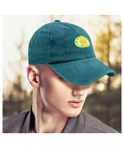 Hats for Men Baseball Cap Avocado Gym Hats for Women Cool Hats Quick Dry avocadoo Holic Sun Hats Cyan Blue $9.22 Baseball Caps