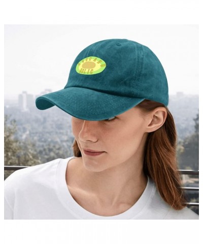 Hats for Men Baseball Cap Avocado Gym Hats for Women Cool Hats Quick Dry avocadoo Holic Sun Hats Cyan Blue $9.22 Baseball Caps