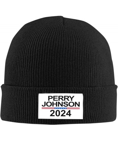 Perry-Johnson 2024 Election Gifts for Women Men Black Skull Cap Beanie Hats Unisex Beanie Cap Knit Hats for Men Women Black $...