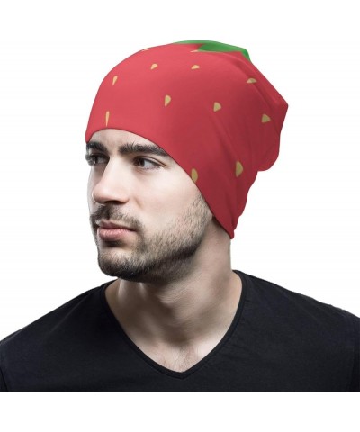 Skull Beanie Cap Avocado Slouchy Beanie Hats for Men Women Cap Fashion Knit Hat Winter Hats Cap Unisex Strawberry $10.60 Skul...