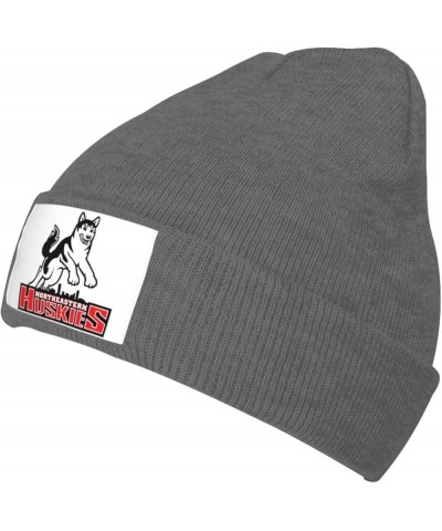 Northeastern University Logo Stretch Knit Hat for Men Women Winter Warm Cap Deep Heather $7.08 Skullies & Beanies