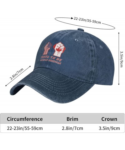 Proud to Be Canadian American Canada USA Flag Baseball Cap Navy Blue $10.75 Baseball Caps