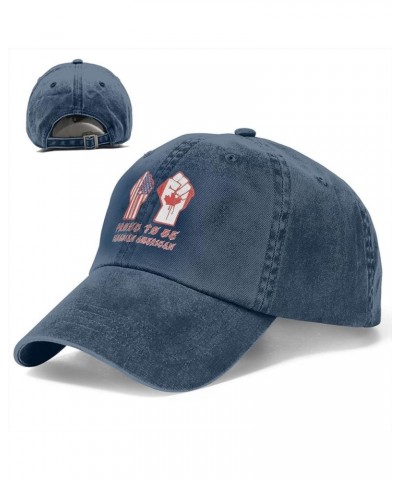 Proud to Be Canadian American Canada USA Flag Baseball Cap Navy Blue $10.75 Baseball Caps