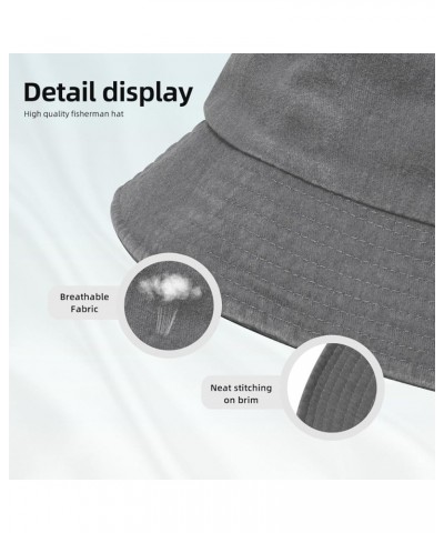 Beer Day Cute Beer Mug Bucket Hat for Men Women Outdoor Washed Cotton Sun Hats Travel Beach Hat Gray $12.43 Bucket Hats