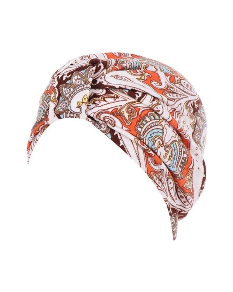 Sun Visor Hat Summer Hat Scarf Wrap Head Stretch Hat Loss Muslim Women Floral Turban Cotton Hair (Multicolor2, One Size) $7.4...