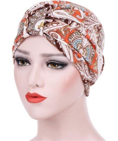 Sun Visor Hat Summer Hat Scarf Wrap Head Stretch Hat Loss Muslim Women Floral Turban Cotton Hair (Multicolor2, One Size) $7.4...