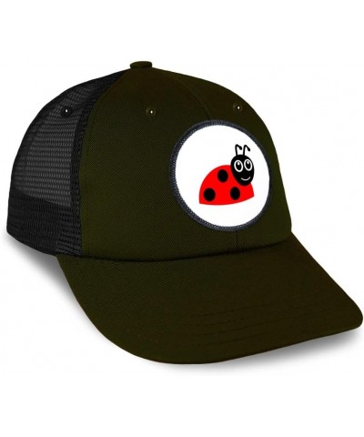 Patch Hat Trucker Baseball Cap Lady Bug Coccinelle Funny Image Lady Bug Insects Loden Black Circle Patch $11.96 Baseball Caps