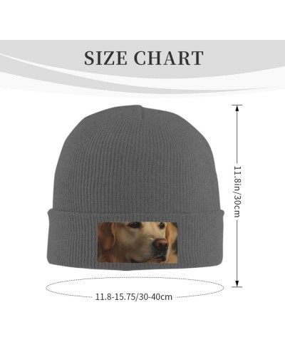 Beanie for Men Women Golden Retriever Warm Winter Knit Cuffed Beanie Soft Warm Ski Hats Unisex Deep Heather $12.84 Skullies &...