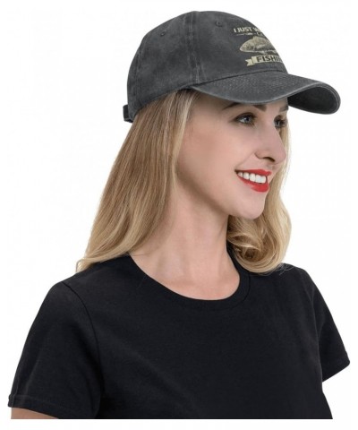 Fishing Lovers Hat I Just Wants to Fishing Hat for Men Baseball Cap Graphic Hat Black $10.75 Cowboy Hats