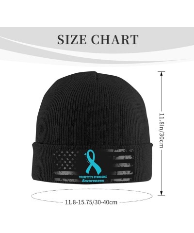 Tourettes Syndrome Awareness Knit Hats Winter Warm Chunky Beanie Hat for Men Women Black $15.09 Skullies & Beanies