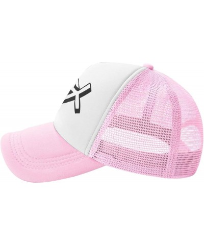 Hat Jesus Trucker Hat Baseball Cap Men Women Cowboy hat Golf Dad Cap Fishing hat Pink $10.66 Baseball Caps