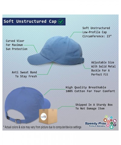 Soft Baseball Cap Oh The Places You'll Go Cotton Dad Hats for Men & Women Light Blue $14.00 Baseball Caps