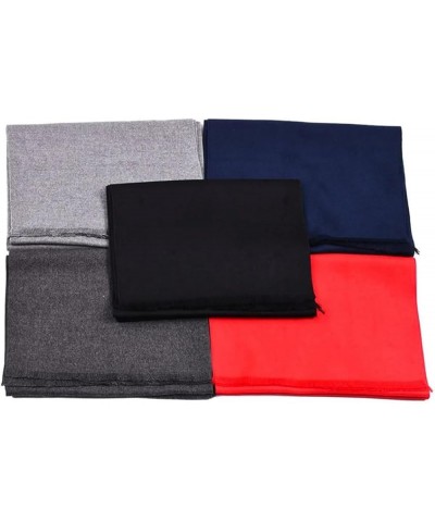 Winter Scarf Men Solid Cashmere Scarves Tassel Black $16.31 Scarves