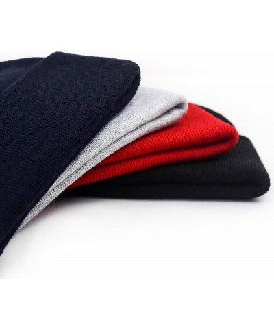 Mens Beanie Hats Houston City - TX Embroidered Casual Knit Hats for Women Winter Red Acrylic $12.16 Skullies & Beanies