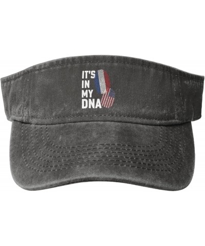 Netherlands It's in My DNA Sun Visor Hats for Women Men Adjustable Sports Sun Hats Cotton Golf Cap Deep Heather $10.44 Visors