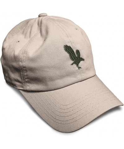 Soft Baseball Cap Crow Embroidery Wild Animals Crow Twill Cotton Barn Dad Hats for Men & Women Stone Design Only $17.10 Baseb...