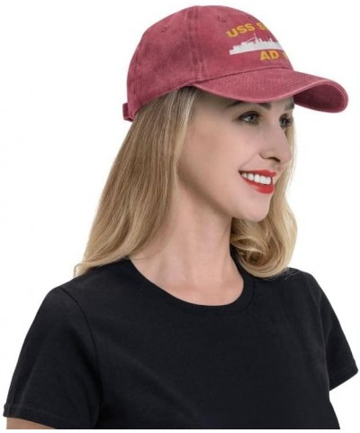 USS Sierra AD 18 Flag Baseball Caps Denim Hats Cowboy Knit hat Fisherman's hat Red $13.04 Baseball Caps