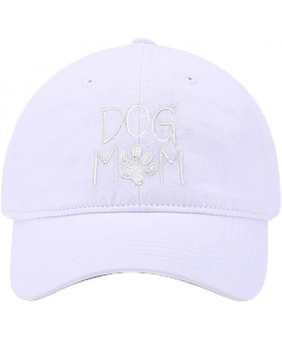 Baseball Hats Mens Women Dog Mom 2 Embroidered Unisex Classic Adjustable Outdoor Dad Cap for Men White $13.94 Baseball Caps