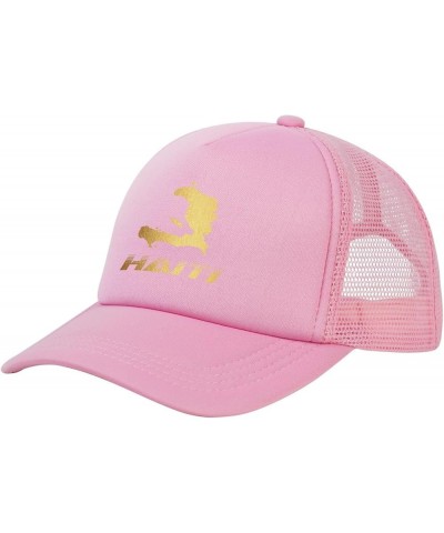 Dad Hat/Cap Mesh Baseball Cap Adjustable Trucker Hat Unisex Pink $10.85 Baseball Caps