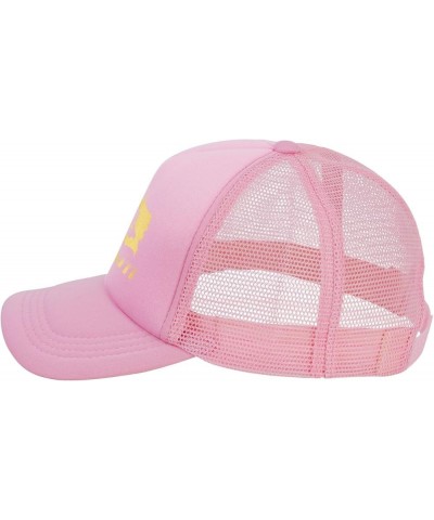 Dad Hat/Cap Mesh Baseball Cap Adjustable Trucker Hat Unisex Pink $10.85 Baseball Caps