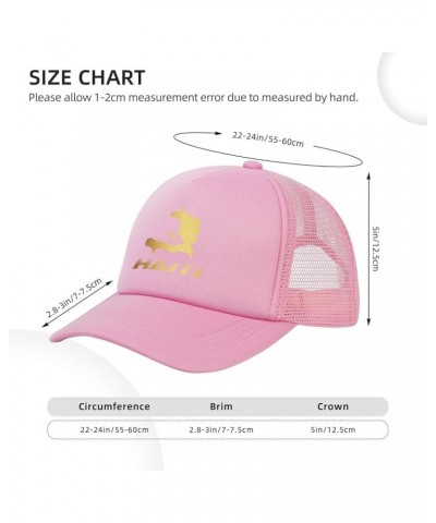 Dad Hat/Cap Mesh Baseball Cap Adjustable Trucker Hat Unisex Pink $10.85 Baseball Caps