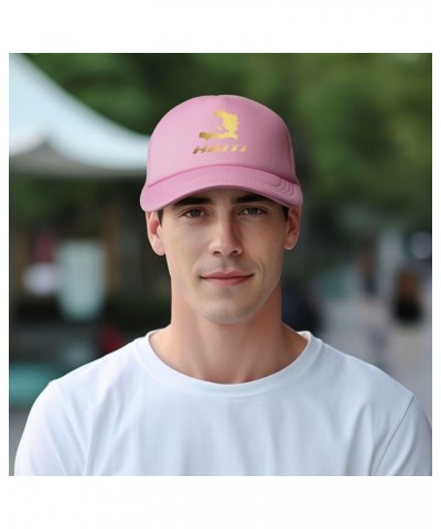 Dad Hat/Cap Mesh Baseball Cap Adjustable Trucker Hat Unisex Pink $10.85 Baseball Caps