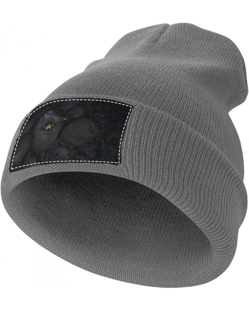 Beanie Hat for Men and Women Cherries Notes Winter Warm Hats Knit Slouchy Thick Cap Charcoal-butterfly $11.18 Skullies & Beanies