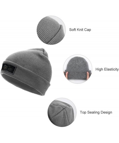 Beanie Hat for Men and Women Cherries Notes Winter Warm Hats Knit Slouchy Thick Cap Charcoal-butterfly $11.18 Skullies & Beanies