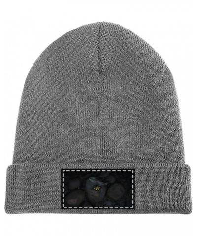 Beanie Hat for Men and Women Cherries Notes Winter Warm Hats Knit Slouchy Thick Cap Charcoal-butterfly $11.18 Skullies & Beanies