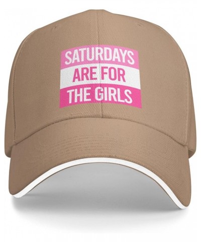 Saturdays-are for The Girls Gray Cowboy Hat Baseball Cap Golf Dad Hat for Men Women Baseball Hats Natural $10.29 Baseball Caps