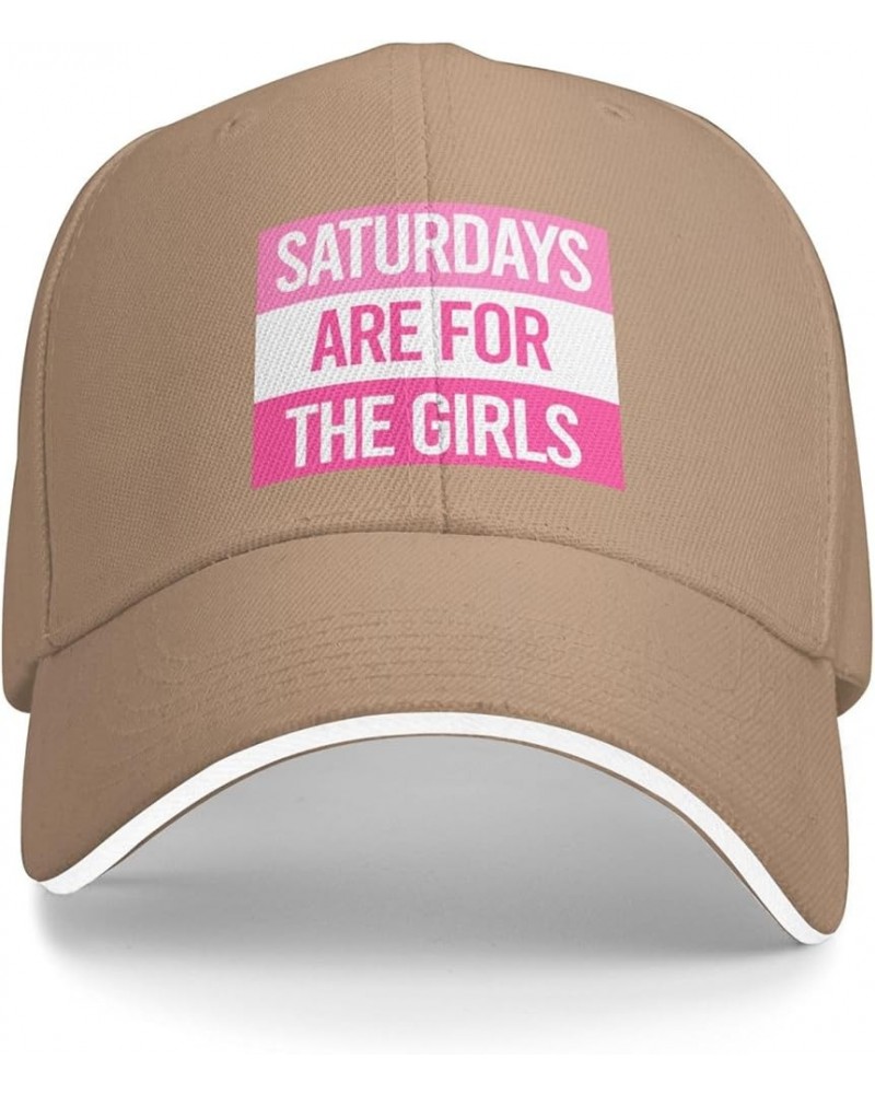 Saturdays-are for The Girls Gray Cowboy Hat Baseball Cap Golf Dad Hat for Men Women Baseball Hats Natural $10.29 Baseball Caps