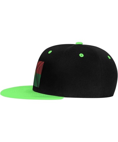 Silk Style Flag of Burkina Faso Snapback Hat for Men Women Baseball Cap Trucker Flat Bill Hats Dad Caps Green $10.18 Baseball...