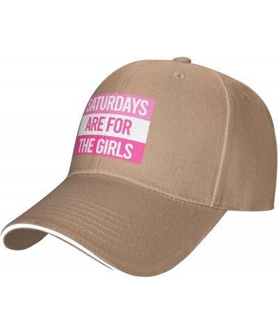 Saturdays-are for The Girls Gray Cowboy Hat Baseball Cap Golf Dad Hat for Men Women Baseball Hats Natural $10.29 Baseball Caps