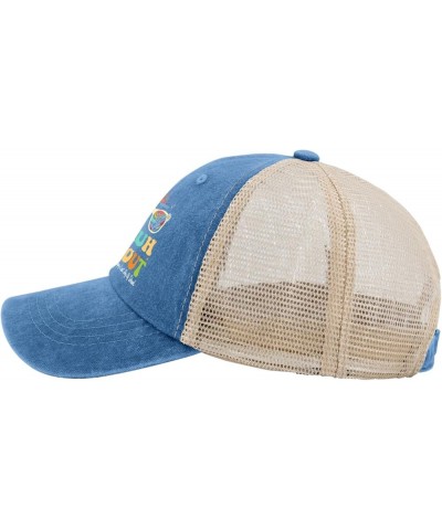 Happy Last Day of School Bruh We Out Hat for Mens Baseball Cap Low Profile Washed Ball Caps Lake Blue $12.31 Baseball Caps