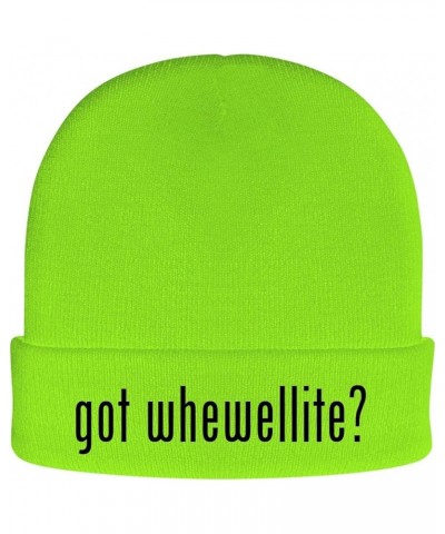 got Whewellite? - Soft Adult Beanie Cap Neon Green $13.29 Skullies & Beanies