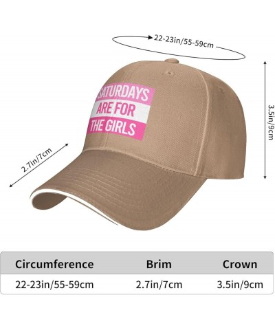 Saturdays-are for The Girls Gray Cowboy Hat Baseball Cap Golf Dad Hat for Men Women Baseball Hats Natural $10.29 Baseball Caps