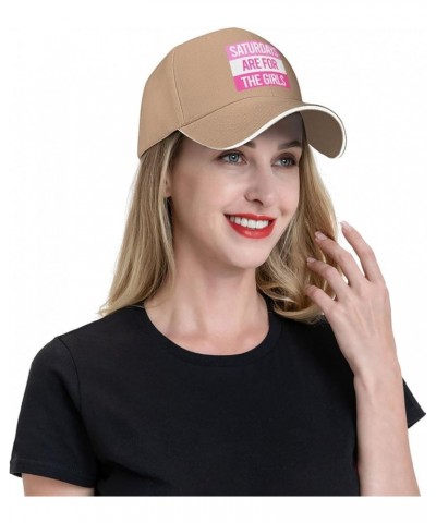 Saturdays-are for The Girls Gray Cowboy Hat Baseball Cap Golf Dad Hat for Men Women Baseball Hats Natural $10.29 Baseball Caps