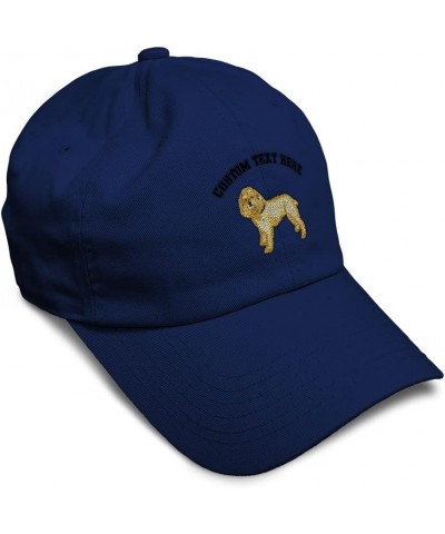 Custom Soft Baseball Cap Cockapoo Embroidery Dogs Cockapoo Twill Cotton Grasshopper Dad Hats for Men & Women Navy Personalize...