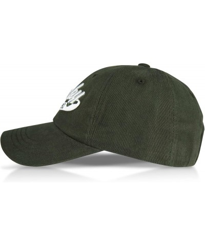 Cotton Embroidered Baseball Cap with Adjustable Straps for Men and Women (One Size Fits Most) 1990 Embroidered - Olive $11.16...