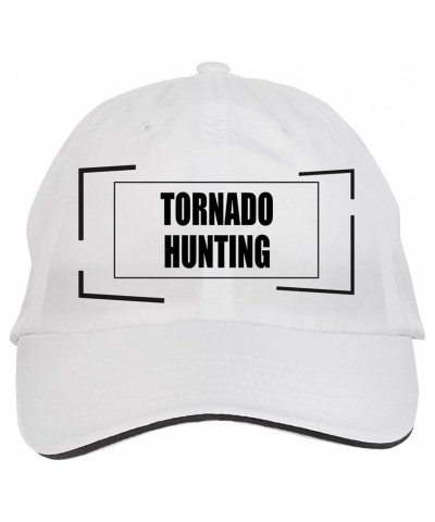 Tornado Hunting Hat Adjustable Cap, DesB53 White $14.10 Baseball Caps