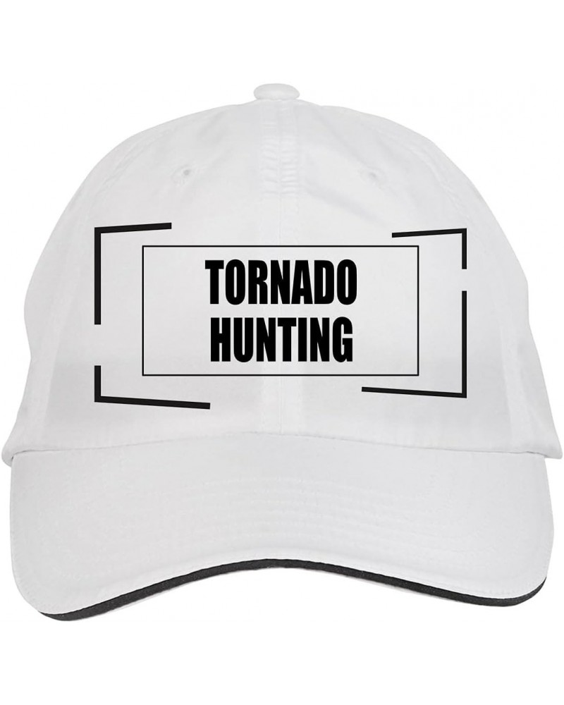 Tornado Hunting Hat Adjustable Cap, DesB53 White $14.10 Baseball Caps