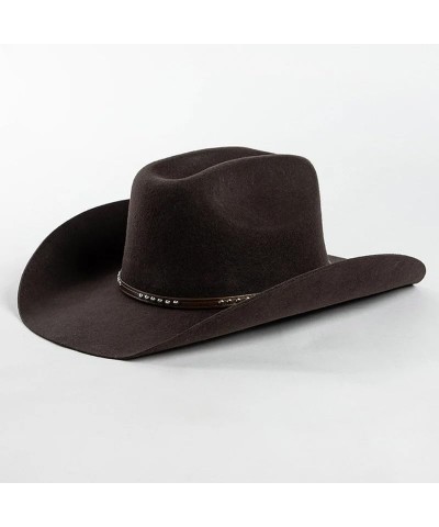 Men's and Women's Wide Brim Hat Cowboy Hats Vintage Jazz Hat Caps Black $44.90 Cowboy Hats