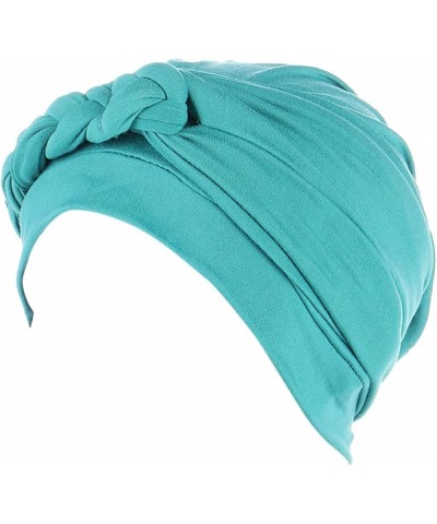 African Pattern Women Turbans Hats Pre-Tied Cap Flower Knot Headwrap Gifts Christmas Thanksgiving Mint Green $6.67 Skullies &...