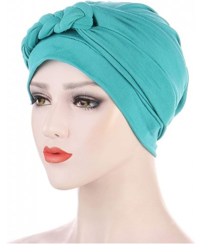 African Pattern Women Turbans Hats Pre-Tied Cap Flower Knot Headwrap Gifts Christmas Thanksgiving Mint Green $6.67 Skullies &...