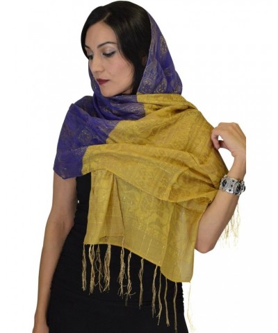 Moroccan Shoulder Shawl Breathable Oblong Head Scarf Silky Soft Exquisite Wrap $10.00 Scarves