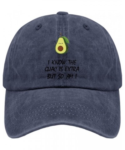 Baseball Hat for Women Avocado Vintage Hats for Women's Baseball Hat Trendy i knoww The Guac is Extra but so am i Visor Hat N...