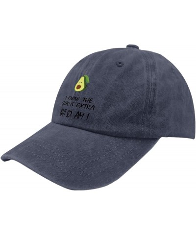 Baseball Hat for Women Avocado Vintage Hats for Women's Baseball Hat Trendy i knoww The Guac is Extra but so am i Visor Hat N...