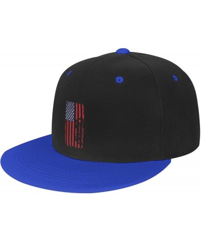 Archery Vintage USA Flag Baseball Cap for Men Women Snapback Hat Adjustable Flat Bill Hats Blue $14.58 Baseball Caps