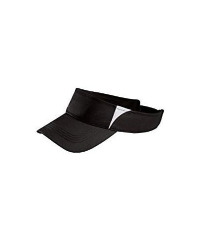 SportTek Dry Zone Colorblock Visor STC13 [Apparel] Black/White $7.78 Visors