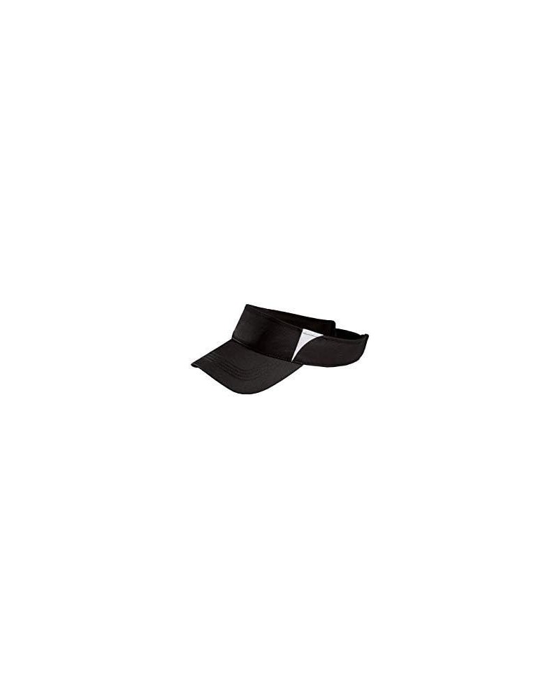 SportTek Dry Zone Colorblock Visor STC13 [Apparel] Black/White $7.78 Visors